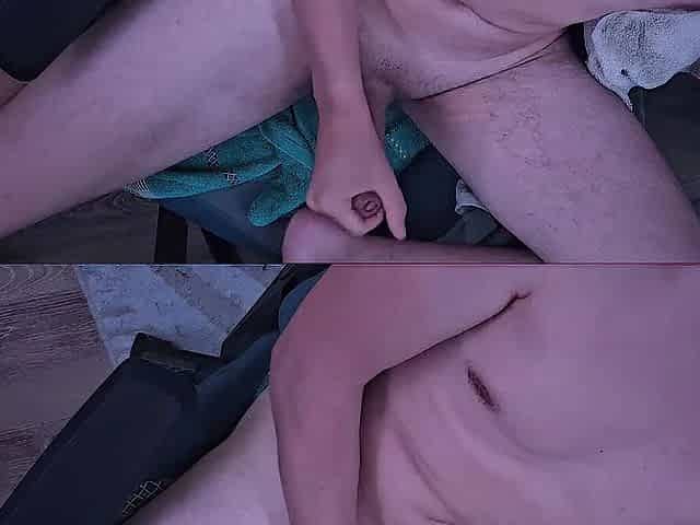 MIICHOOU'S FRENZIED HANDS MOVE WILDLY ON HIS BIGGEST JOCK