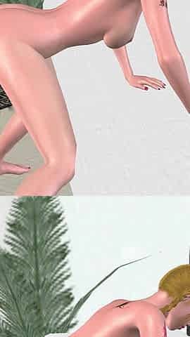 Office Cunnilingus Ecstasy: 3D Cartoon Beauty's Multi-orgasm Lick Fest