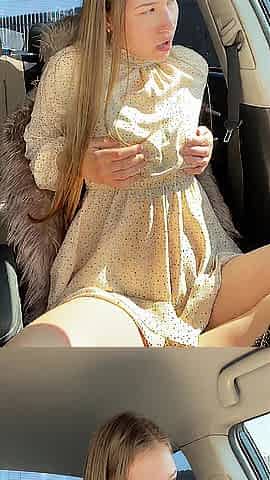 Enticed a stranger from the car masturbating in public
