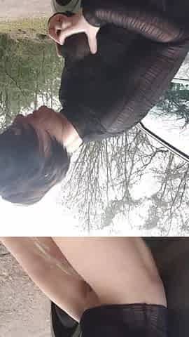 MILF Squirt Outdoor at Public Parking