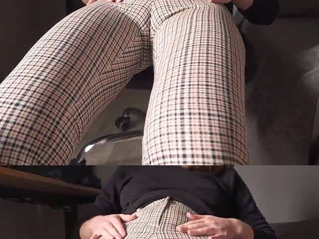 Hawt Secretary Teases Camel Toe In Office Trousers