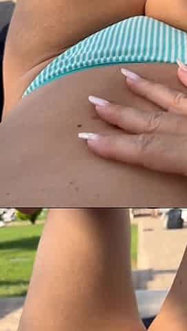Mature Mom with Big Tits and Sexy Legs Teases and Shows off Her Wet Pussy
