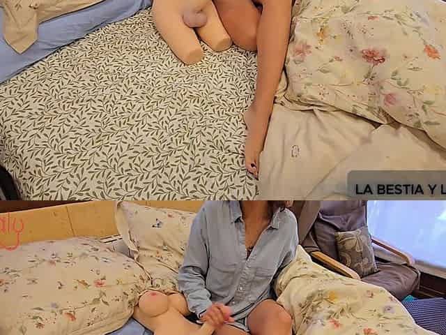 Threesome with My Boyfriend and My Delicious Sex Doll