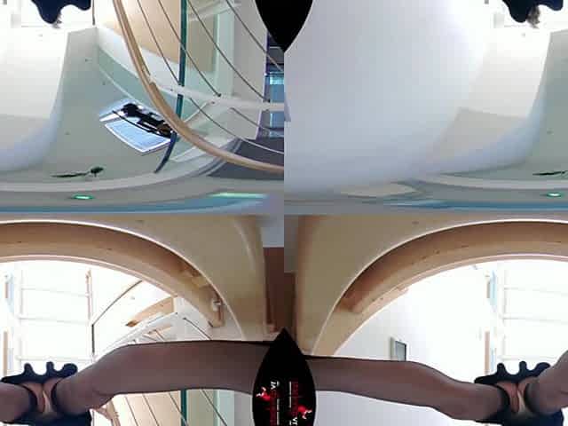 The View Under Leanne's Skirt - StockingsVR