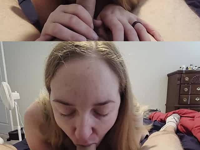 Deep Throat and Cowgirl with Multiple Moaning Climaxes