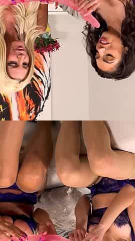 Darcie Dolce N Brittany Andrews Sensual Dildo Play Together!