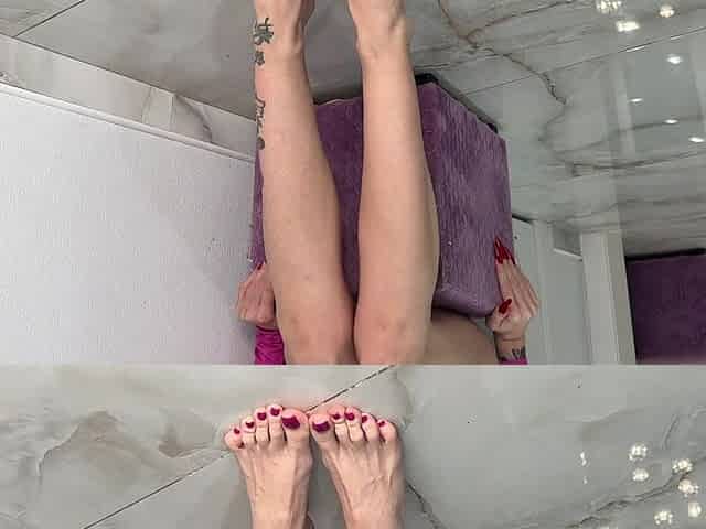 My Bare Feet with Long Toes
