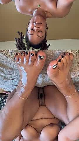 Oiled Black Feet