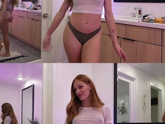 RedHead Try's On Victoria Secret Pants [4K]