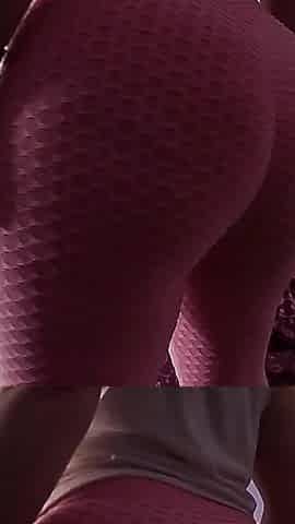 Fuck a Big Natural Juicy French Ass in Very Tight Leggings to Start the New Year!