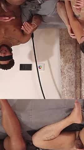 Foursome Escalates Anal Squirting