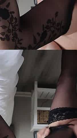Sensual Naked Nylon and Heels