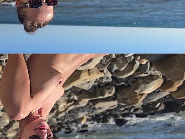 I met a girl on a wild beach.