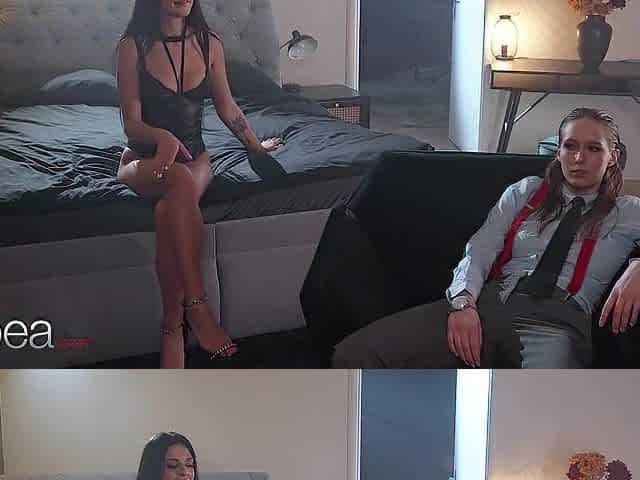 Lesbea Mia Trejsi and large melons Swedish sweetheart master lesbo ding-dong climax
