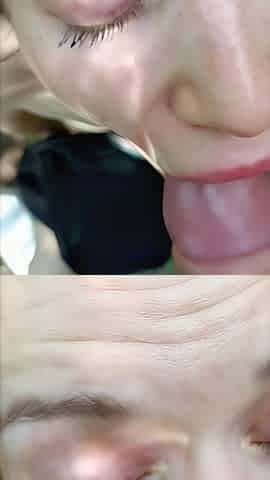 Cumshot in Mouth Slow Motion 60 Fps