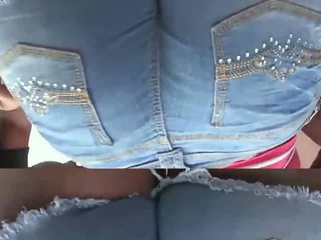 Busty dark-hued dame gets double pounded by two white