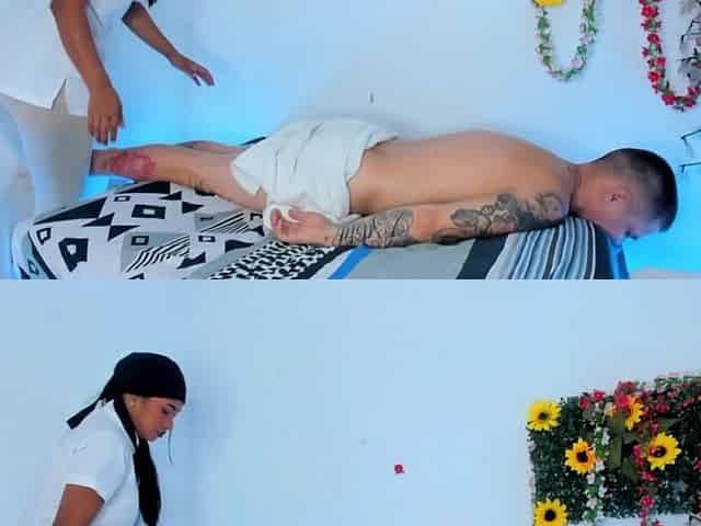 Professional Cosmetologist and Massage Therapist Ends Her Appointment with a Happy Ending.