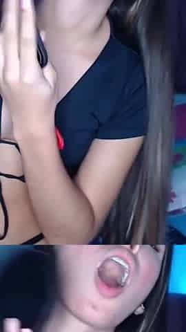 Naughty Teen Goes Wild While Touching Her Tight Pussy