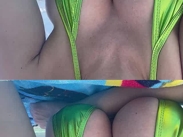 Large melons Artemisia Love enjoying the beach in Florida (Twitter:Artemisialove9 IG:Artemisialove_real)