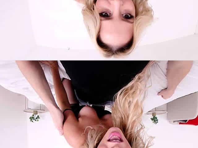 Hot blonde housewife is horny