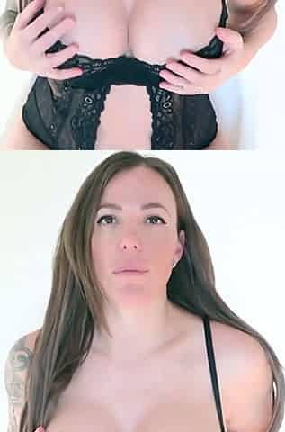 Amateur brunette devyn toys her big pussy in the office
