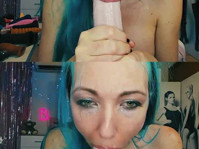 Oozy Deepthroat with tears and snot