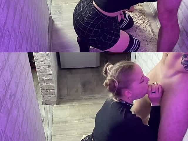 Charming teen seductress blowjob xxx scene