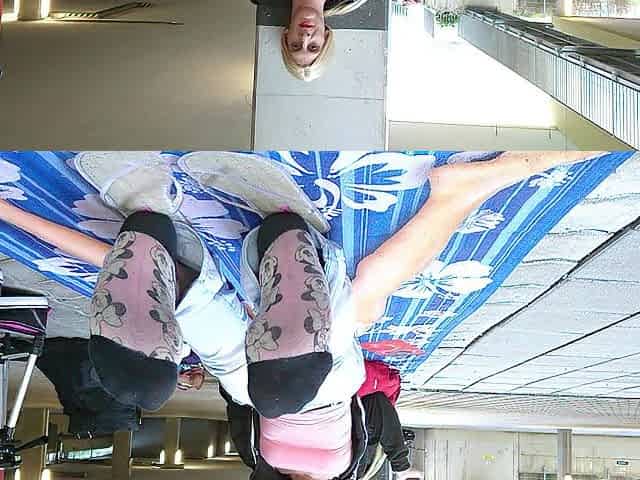 Some masturbating in the parking garage