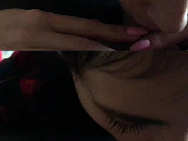 Mature brunette amateur giving a great POV blowjob
