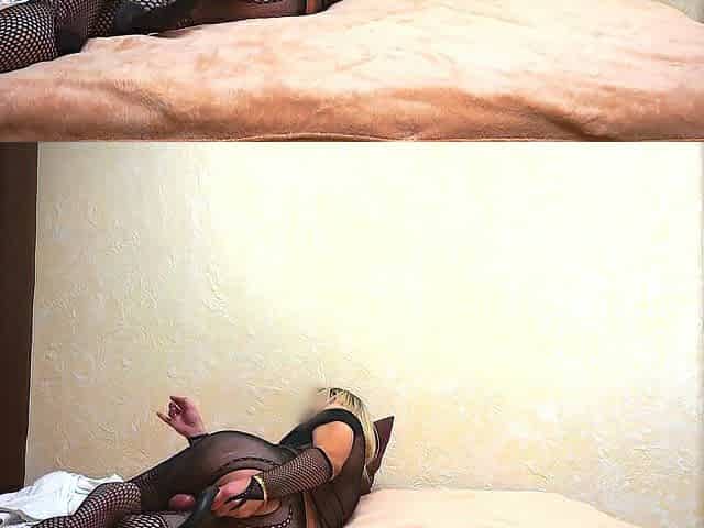 Lengthy anal sextoy play with hard climax