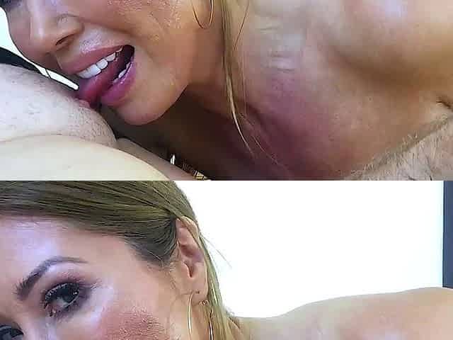 Mature blonde amateur milf hot webcam blowjob