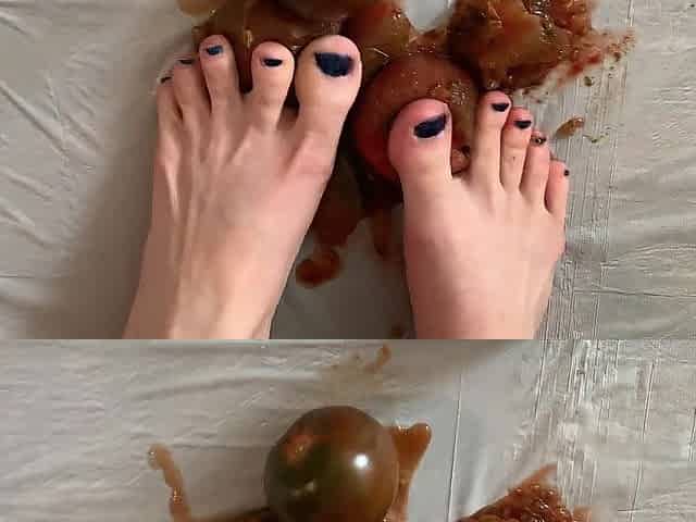 Darksome Kumato Tomato Feet Food Squashing & Stepping