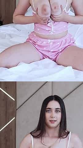 Bonus - Blue Eyed Girl Remido with Amazing Huge Tits and Hungry Pussy
