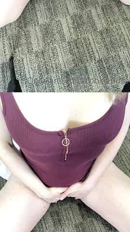 Hot blonde with big boobs solo