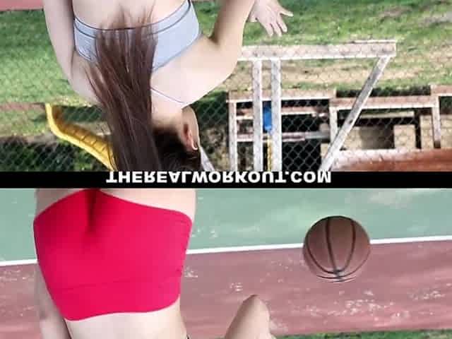 Curvy honey Alexis Rodriguez lose on basketball game & plays with a large ebony rod