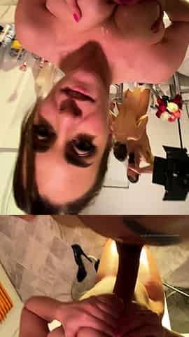 Czech amateur blowjob and fucking POV in public
