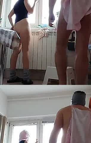 Amateur Couple Cooks Naked in the Kitchen