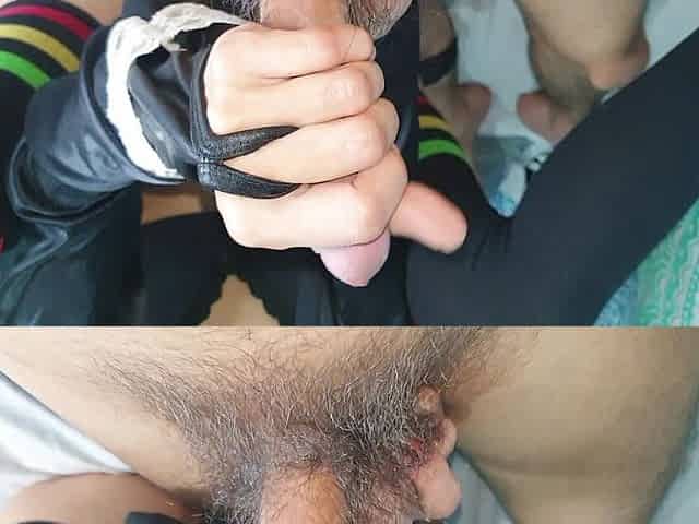 Horny Stepsister Playing and Fucking My Cock First Time in Missionary.