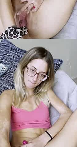 Close up Of Teen Masturbating