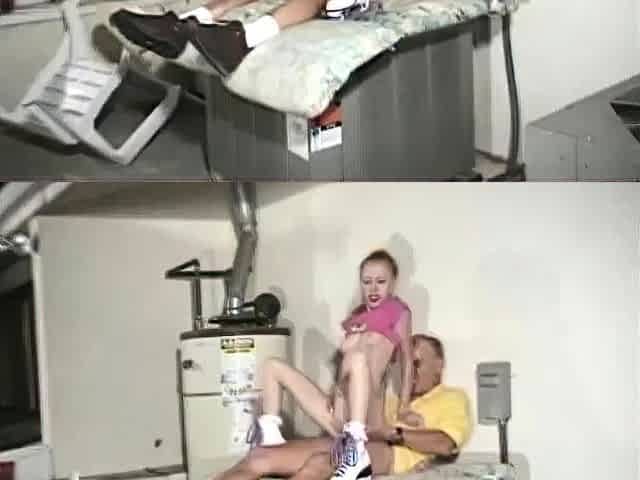 Young Blond Teen fucking old fart