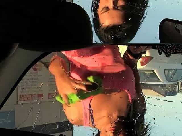 MOFOZO.com - Ebony Haired Car Washer Gets A Facial
