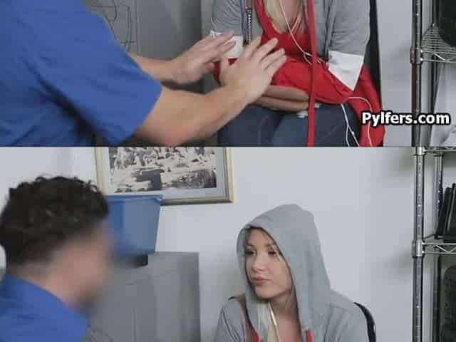 Teen 18+ Blonde Cutie On Officers Fat Dick At His Office