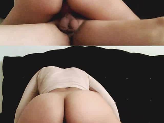 Riding a Delicious Big-ass Brunette Jumping on a Cock. Beautiful Brunette.