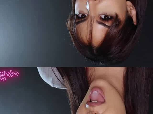 Sweet M - smoking with my mouth full of cum