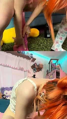 Hairy amateur solo toy fuck