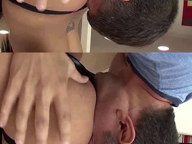 Jaslin Diaz Gets A Giant Creampie From A Large Knob!