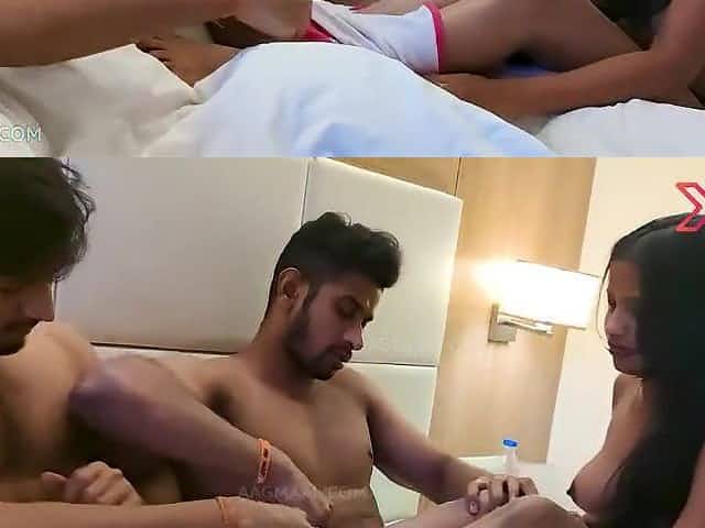 Girlfriend Part 3 - Indian homemade threesome sex