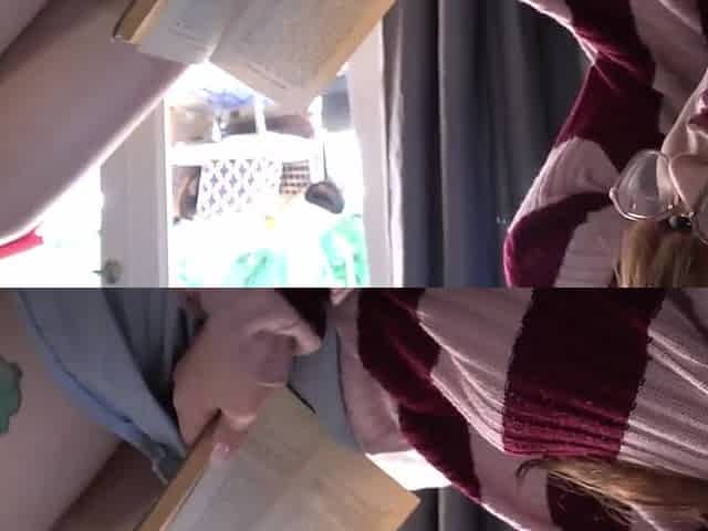 Gorgeous nerd teen filthy sex scene