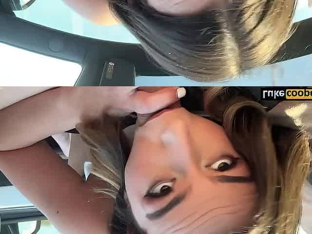 Ideal Booty Hotty Keeps Cumming Whilst Riding Dong In Car - Chanel Camryn - Luke Cooper