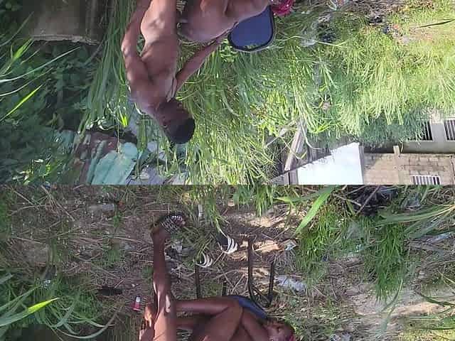 Two Lovers Traveling by Road Decided to Fuck in the Bush When There Bus Has Issued